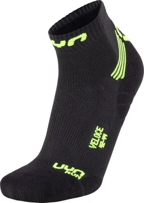 Produktbild von UYN Run Veloce Laufsocken Herren black/yellow fluo 35-38