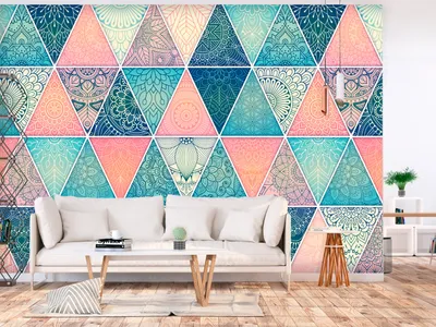 Produktbild von Vlies Fototapete geometrisch 400x280 cm Tapeten Wandtapete XXL Ornament f-A-0668-a-a
