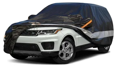 Produktbild von Autoabdeckung 10 Schichten Wasserdicht Atmungsaktiv für Range Rover (2002-2023) Schwarz