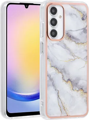 Produktbild von UNIQ Accessory Galaxy A25 Back cover case - Silicone - Marble White