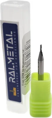Image de Fraise pour aluminium, 1 tranchant, VHM 1 x 3,175 1/8 x 38