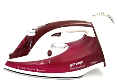 Obrázek produktu pro Gorenje SIH2200RBC Napařovací žehlička s keramickou deskou 2200 W červená