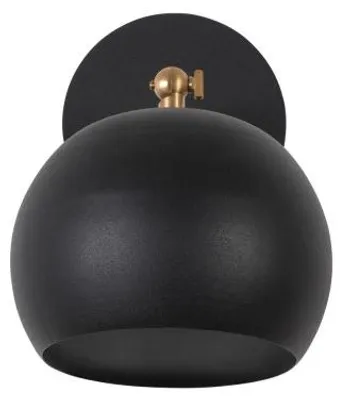 Image de Applique murale Lampe Métal Noir - 15 x 28 cm - Douille E27 - Style Industriel