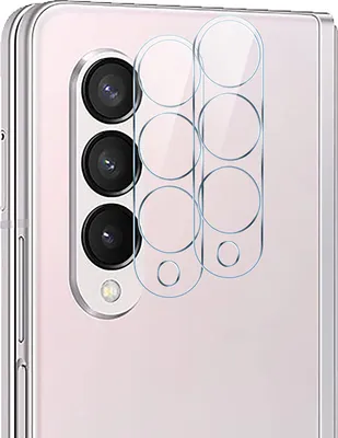 Image de Protection de la caméra pour Samsung Galaxy Z FOLD 3 5G [2 pièces] Film de protection de la caméra Verre trempé transparent film arrière lentille film anti-rayures protection de la lentille Phonillico®