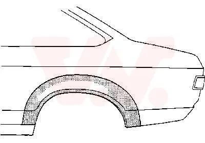 Obrázok produktu pre VAN WEZEL Opravný plech bočnej steny pre FORD CAPRI III (GECP) CAPRI II (GECP)