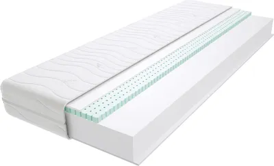 Produktbild von Schaumstoff Matratze 200x210 cm Doppelmatratze, H3 Mittelfest Komfortschaummatratze 19 cm Hoch Latex mit Klimafaser, Hypoallergen, HR-Schaum, Wendematratze, Gesteppter & Abnehmbarer Bezug Fabio Max