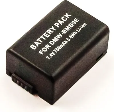 Produktbild von Akku für PANASONIC  ersetzt DMW-BMB9PP, DMW-BMB9GK, DMW-BMB9E, DMW-BMB9