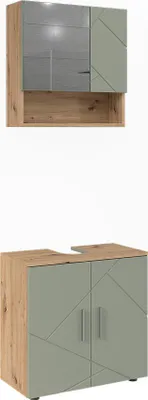 Produktbild von Badmöbel-Set Vicco Irma Salbeigrün 2 Teile, Model 59130