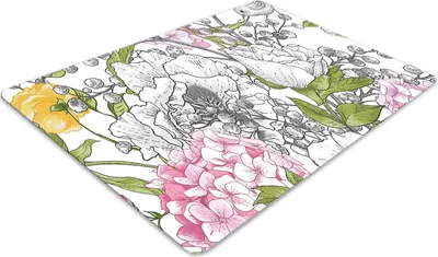 Produktbild von Stuhlunterlage Bürostuhlunterlage 120 cm x 90 cm Bodenmatte Bürostuhlunterlage - Vögel