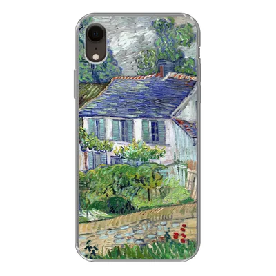 Produktbild von MuchoWow® Handyhülle Schutzhülle Hülle für iPhone XR Haus in Auvers - Vincent van Gogh Silikon Softcase Handy Hülle - Schutzdeckel