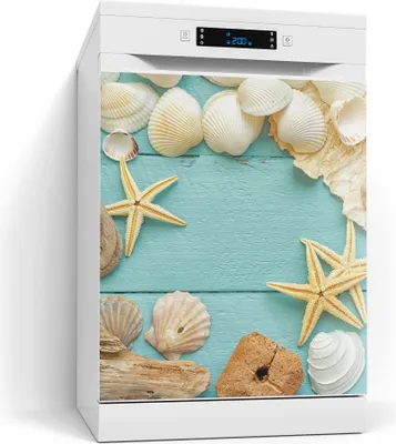 Produktbild von DEQORI Magnetmatte Spülmaschine beschreibbar 60x70 cm 'Meeresmärchen' Magnetfolie