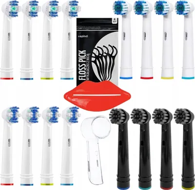 Immagine prodotto di Set di spazzolini Oral-B 16 testine di ricambio compatibili con Braun