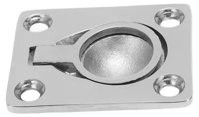 Image de Poignée de traction encastrée en acier inoxydable pour anneau de levage, à encastrer, destinée aux bateaux