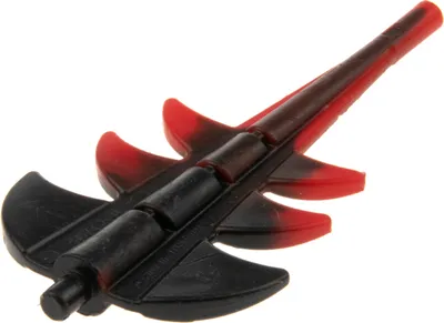 Produktbild von 1x Lego Tier Drache Schwanz Ende schwarz rot Fantasy Era 7093 7094 51874pb02