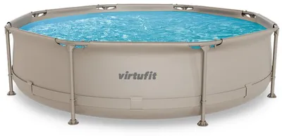 Produktbild von VirtuFit Schwimmbecken, rund - Durchmesser 305 cm, Höhe 76 cm - Beige