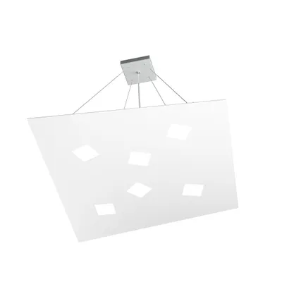Zdjęcie produktu dla Nowoczesna lampa wisząca metalowa biała 6 świateł Gx53