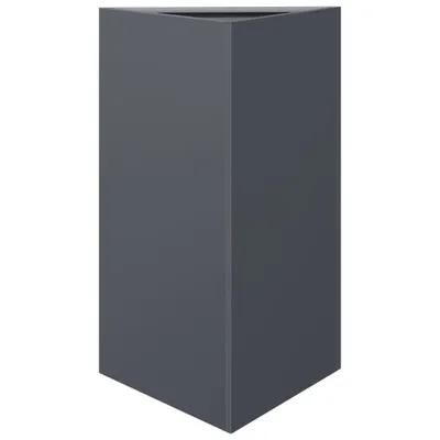 Produktbild von vidaXL Pflanzkübel Anthrazit Dreieckig 50x43x75 cm Stahl