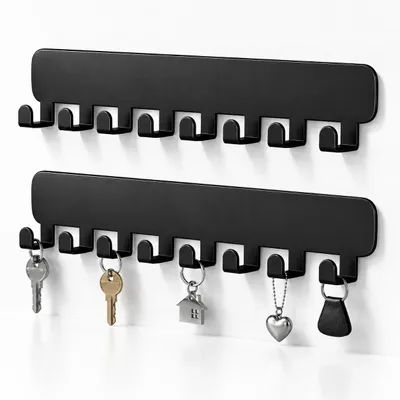 Image de 2 supports muraux pour clés, sans perçage