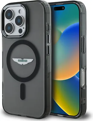 Obrázok produktu pre Puzdro na zadnú stranu pre iPhone 16 Pro od Aston Martin – Magsafe – IML s matným efektom – čierne