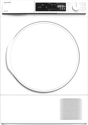 Produktbild von Sharp KD-NHA8S8PW3-DE Wärmepumpentrockner Weiß 8kg SoftTouch Trommelbeleuchtung