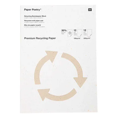 Produktbild von Premium Bastelblock 120g/220g RecycledMIX