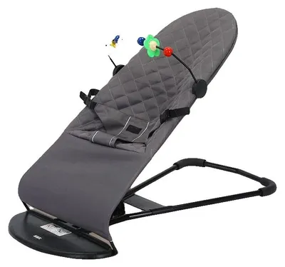 Obrázek produktu pro Dětská houpací lehátka, ergonomický design, snímatelný a pratelný potah, XTT001 – šedá
