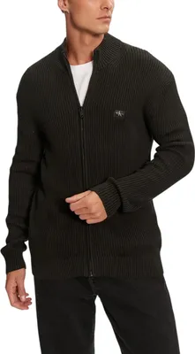 Produktbild von Calvin Klein Herren Zip-Up Cardigan Schwarz : Größe - L Größe: L