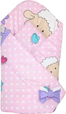 Produktbild von Babyhörnchen, Babynest, Schlafsack Steckkissen Pucktuch Einschlagdecke - D20 - Schaf Rosa