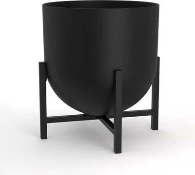 Produktbild von Innen Pflanzenständer 22cm schwarze Metalltopf