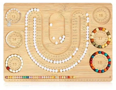 Image de Omgoods - Planche en bois pour perles, idéale pour la fabrication de bracelets et de colliers, parfaite pour les projets de bricolage
