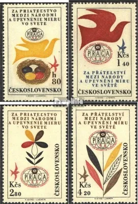 Produktbild von Briefmarken Tschechoslowakei 1962 Mi 1341-1344 (kompl.Ausg.) postfrisch Briefmarkenausstellung