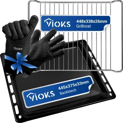 Produktbild von Backblech Gitter mit 2x Handschuhe passend wie Bauknecht 481010539879 481245819334