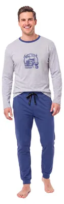 Imagen del producto de Pijama de algodón para hombre de Kisses&Love, modelo KLP4, con mangas largas