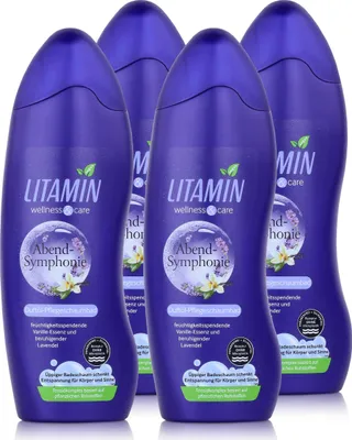 Produktbild von LITAMIN Duftöl-Pflegeschaumbad Abend-Symphonie 750ml Wellnes & Care (4er Pack)
