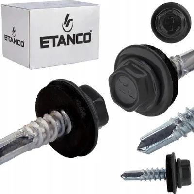 Obrázek produktu pro ETANCO GT5 samořezné šrouby kov - kov 5,5 x 25 mm RAL 7022 250 ks.