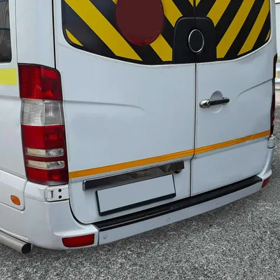 Produktbild von Ladekantenschutz für VW Crafter 2006-2017 Stoßstange Glanz Schwarz ABS