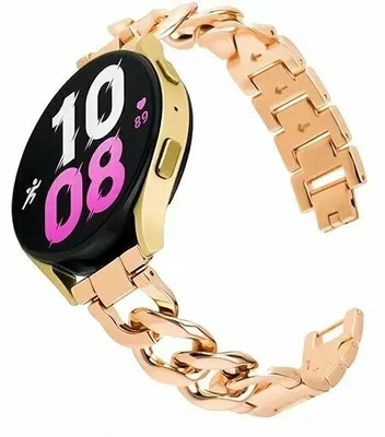 Produktbild von By Qubix Metall Kettenarmband - Roségold - passend für Huawei Watch 5 - 42 mm
