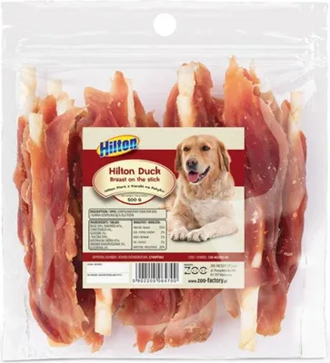 Produktbild von HILTON Duck Breast on the stick - hundekauartikel - 500g