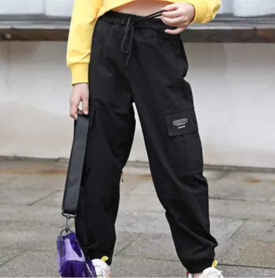 Produktbild von StreetStyle Star: Mädchen Cargo Hip-Hop Hose Gr. 160 Cm – Coole Freizeit & Sport Trainingshose mit Taschen