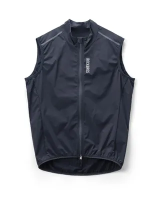 Produktbild von ROCKBROS Packbar Fahrradweste Leichte Winddichte Fahrradjacke Atmungsaktive Reflektierend Fahrrad Weste für Rennrad MTB Dunkelblau EU Größe S
