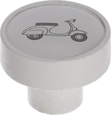 Immagine prodotto di GD08 Pomello, bianco opaco, rullo
