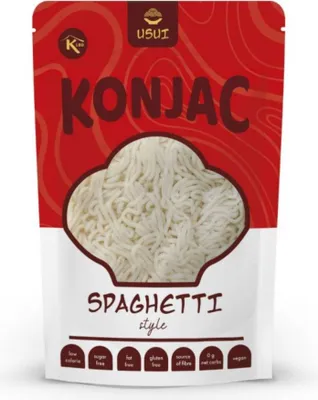 Zdjęcie produktu dla USUI Makaron konjac spaghetti bez węglowodanów | 270 g (5 kcal)