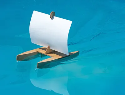 Produktbild von Kári, Bausatz für ein Segelboot