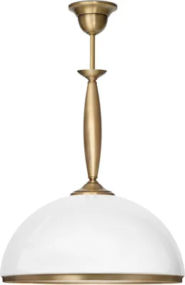 Produktbild von Messing Pendelleuchte Hochglanz Goldpatina 55cm O38cm E27 60W Esstisch Küche Wohnzimmer handgefertigt
