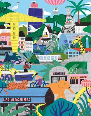 Immagine prodotto di Pieces & Peace - Puzzle della città di Nantes - 2000 pezzi
