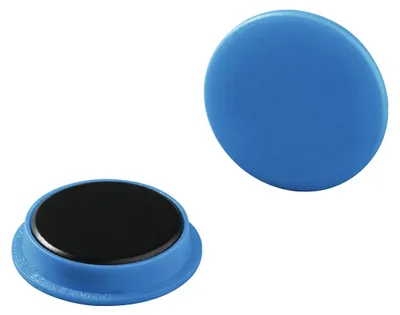 Produktbild von DURABLE Magnete Ø 37 mm Industrieverpackung 20 St., 475406 blau