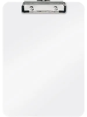 Image de LEITZ 3971-00-01 LEITZ Klemmbrett WOW, Polystyrol, weiß-metallic