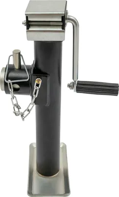 Produktbild von Anhängerstütze - Stützfuß - Tragkraft 907 kg - Schwenkbar - Rohrhalterung zum Anschweißen - Mit Fußplatte