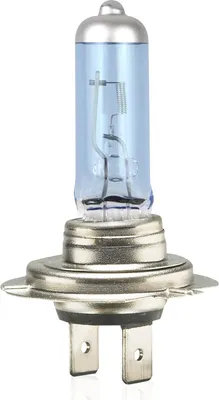 A single automotive headlight bulb is shown against a white background.