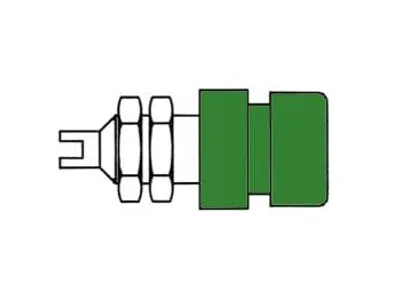 Productafbeelding van Standaard 4 mm geïsoleerde dop - Groen (verpakking van 20 stuks)